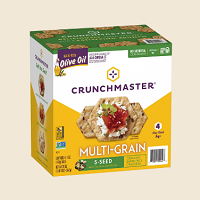 Crunch Master 5 Seed Multi Grain Cracker with Olive Oil