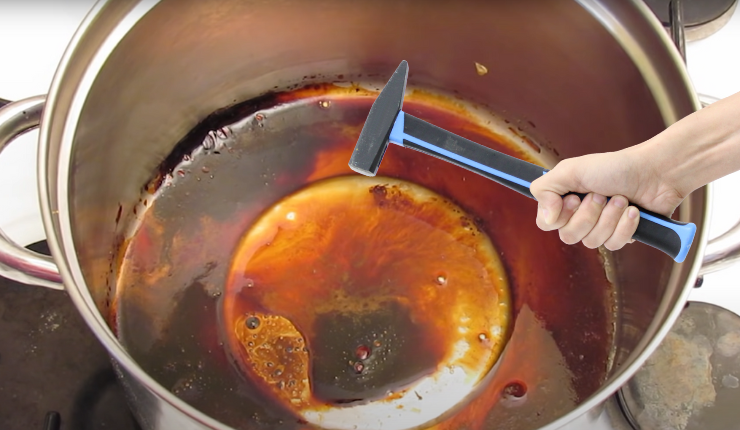 How to Get Hard Candy out of Pan