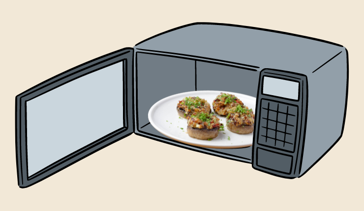 How to Reheat Stuffed Mushrooms in the Microwave