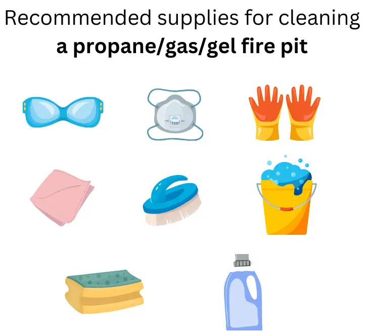 What you need to clean a propane/gas/gel fire pits